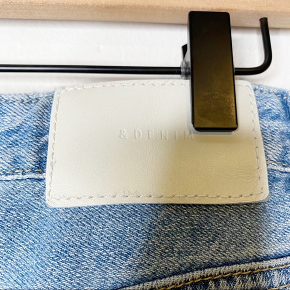 H&M | Boyfriend Low Waist Ripped Jeans Button Fly Straight Leg Sz. 26 - Picture 6 of 10